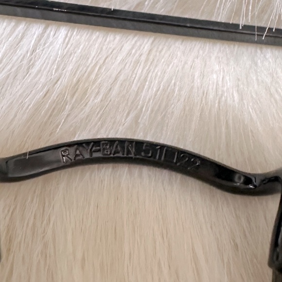 Ray Ban Round Double Bridge Customized Sunglasses | Black Frames White Trim - Picture 8 of 13